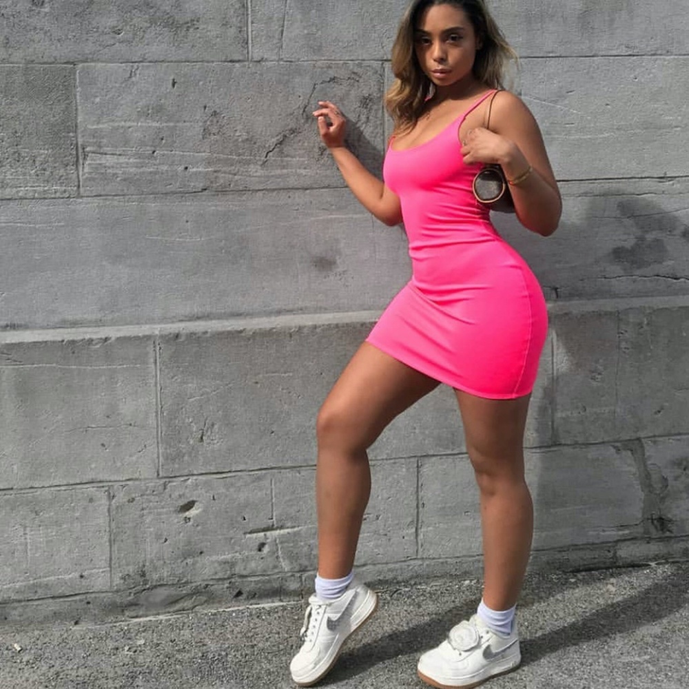 Hot Pink Bodycon Dress